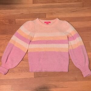 Lilly Pulitzer Striped Pink and Orange Women's Sweater Size XS